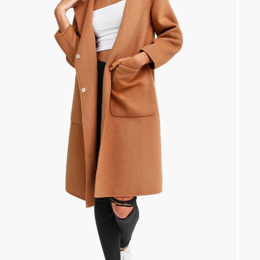 Belle & bloom Walk This Way Wool Blend Oversized Coat